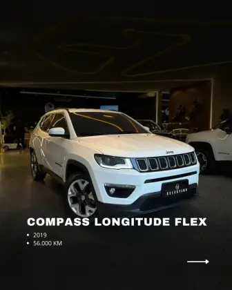 JEEP COMPASS 2.0 16V FLEX LONGITUDE AUTOMÁTICO JEEP COMPASS 2.0 16V FLEX LONGITUDE AUTOMÁTICO