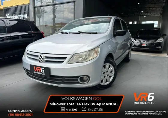 VOLKSWAGEN GOL 1.6 MI 8V FLEX 4P MANUAL G.V VOLKSWAGEN GOL 1.6 MI 8V FLEX 4P MANUAL G.V
