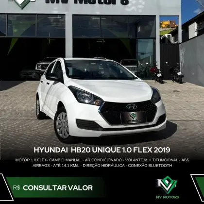 HYUNDAI HB20 1.0 UNIQUE 12V FLEX 4P MANUAL