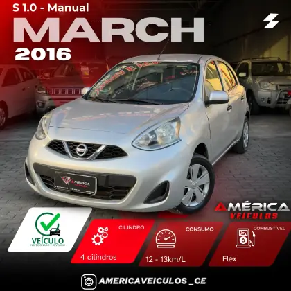 NISSAN MARCH 1.0 S 12V FLEX 4P MANUAL