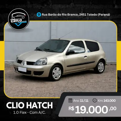 RENAULT CLIO 1.0 16V FLEX 2P MANUAL