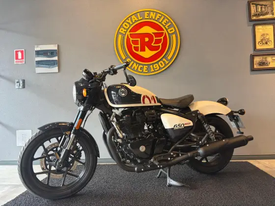 ROYAL ENFIELD SHOTGUN 650 STENCIL WHITE 