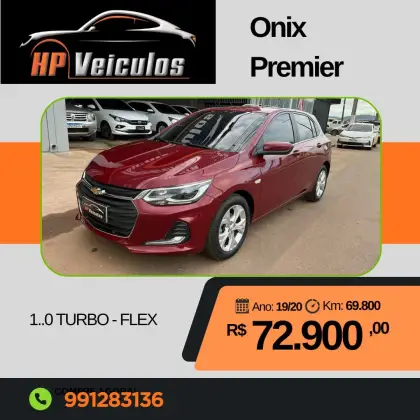 CHEVROLET ONIX 1.0 TURBO FLEX PREMIER AUTOMÁTICO