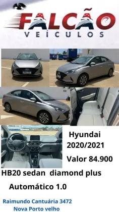 HYUNDAI HB20S 1.0 TGDI FLEX DIAMOND PLUS AUTOMÁTICO