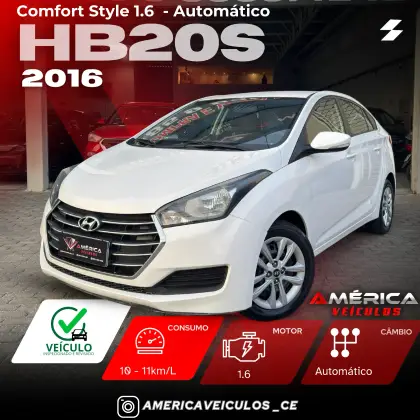 HYUNDAI HB20S 1.6 COMFORT STYLE 16V FLEX 4P AUTOMÁTICO