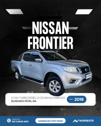 NISSAN FRONTIER 2.3 16V TURBO DIESEL LE CD 4X4 AUTOMÁTICO NISSAN FRONTIER 2.3 16V TURBO DIESEL LE CD 4X4 AUTOMÁTICO