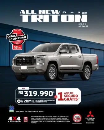 MITSUBISHI TRITON 2.4 BITURBO DIESEL CD HPE-S 4X4 AUTOMÁTICO MITSUBISHI TRITON 2.4 BITURBO DIESEL CD HPE-S 4X4 AUTOMÁTICO
