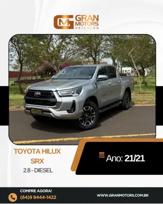 TOYOTA HILUX 2.8 D-4D TURBO DIESEL CD SRX 4X4 AUTOMÁTICO