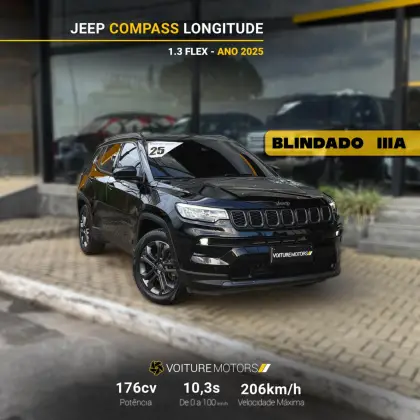 JEEP COMPASS 1.3 T270 TURBO FLEX LONGITUDE AT6