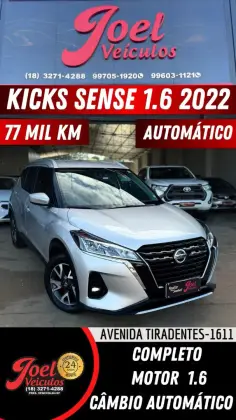 NISSAN KICKS 1.6 16V FLEXSTART SENSE XTRONIC NISSAN KICKS 1.6 16V FLEXSTART SENSE XTRONIC