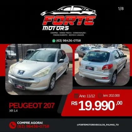 PEUGEOT 207 1.4 XR 8V FLEX 4P MANUAL PEUGEOT 207 1.4 XR 8V FLEX 4P MANUAL