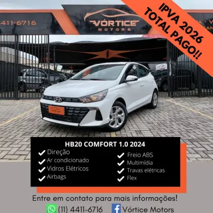 HYUNDAI HB20 1.0 12V FLEX COMFORT MANUAL HYUNDAI HB20 1.0 12V FLEX COMFORT MANUAL