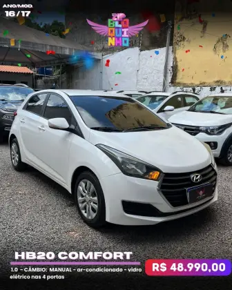 HYUNDAI HB20 1.0 COMFORT 12V FLEX 4P MANUAL HYUNDAI HB20 1.0 COMFORT 12V FLEX 4P MANUAL