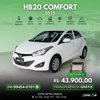 HYUNDAI HB20 1.0 COMFORT STYLE 12V FLEX 4P MANUAL