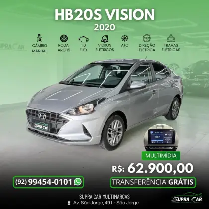 HYUNDAI HB20S 1.0 12V FLEX VISION MANUAL