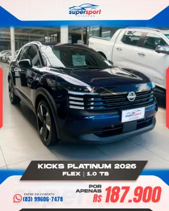 NISSAN KICKS 1.0 TURBO FLEX PLATINUM DCT NISSAN KICKS 1.0 TURBO FLEX PLATINUM DCT