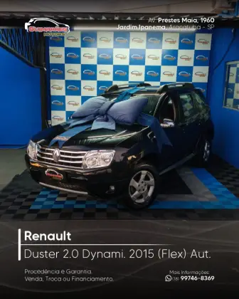 RENAULT DUSTER 2.0 DYNAMIQUE 4X2 16V FLEX 4P AUTOMÁTICO