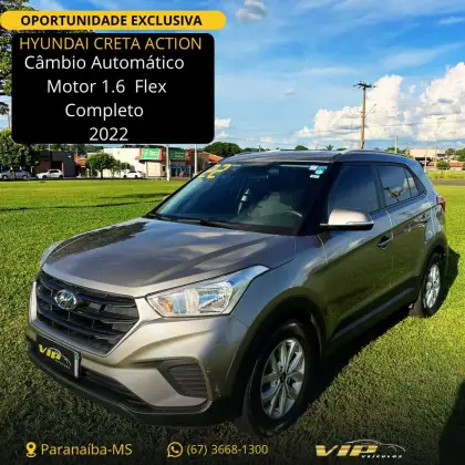 HYUNDAI CRETA 1.6 16V FLEX ACTION AUTOMÁTICO HYUNDAI CRETA 1.6 16V FLEX ACTION AUTOMÁTICO