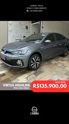 VOLKSWAGEN VIRTUS 1.0 200 TSI HIGHLINE AUTOMÁTICO