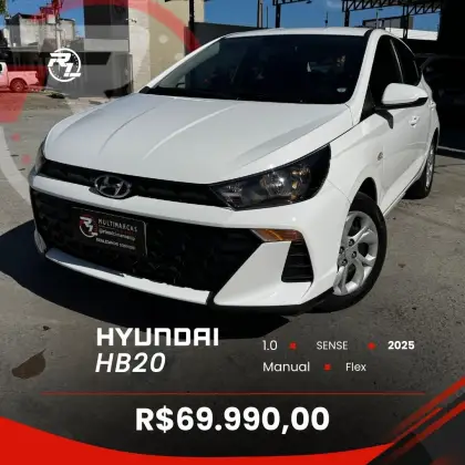 HYUNDAI HB20 1.0 12V FLEX SENSE PLUS MANUAL