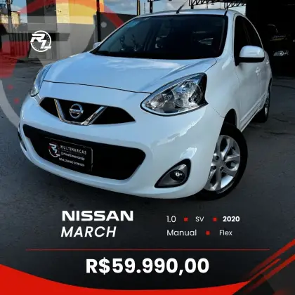 NISSAN MARCH 1.0 SV 12V FLEX 4P MANUAL