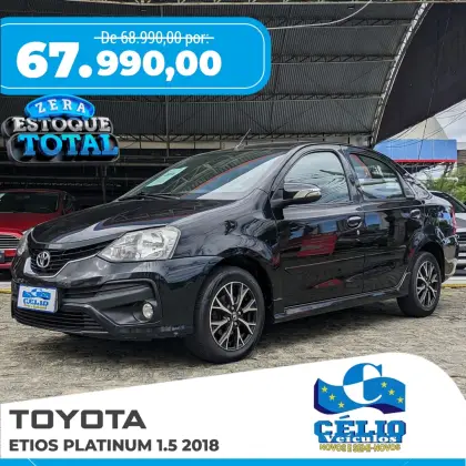 TOYOTA ETIOS 1.5 PLATINUM SEDAN 16V FLEX 4P AUTOMÁTICO