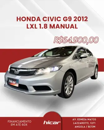 HONDA CIVIC 1.8 LXS 16V FLEX 4P MANUAL