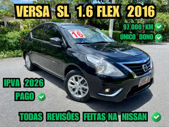 NISSAN VERSA 1.6 16V FLEX SL 4P MANUAL