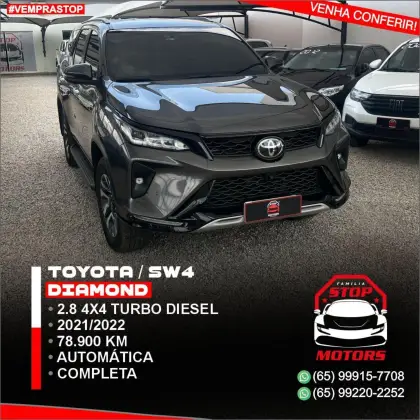 TOYOTA HILUX SW4 2.8 D-4D TURBO DIESEL DIAMOND 7L 4X4 AUTOMÁTICO