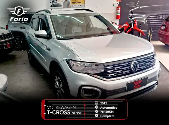 VOLKSWAGEN T-CROSS 1.0 200 TSI TOTAL FLEX SENSE AUTOMÁTICO VOLKSWAGEN T-CROSS 1.0 200 TSI TOTAL FLEX SENSE AUTOMÁTICO