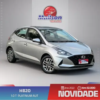 HYUNDAI HB20 1.0 TGDI FLEX PLATINUM AUTOMÁTICO