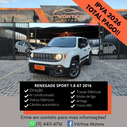 JEEP RENEGADE 1.8 16V FLEX SPORT 4P AUTOMÁTICO