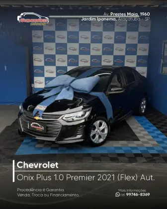 CHEVROLET ONIX 1.0 TURBO FLEX PLUS PREMIER AUTOMÁTICO