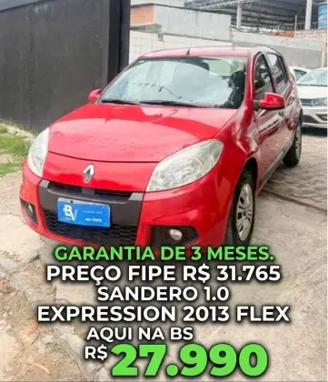 RENAULT SANDERO 1.0 EXPRESSION 16V FLEX 4P MANUAL