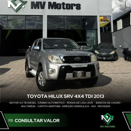 TOYOTA HILUX 3.0 SRV 4X4 CD 16V TURBO INTERCOOLER DIESEL 4P AUTOMÁTICO