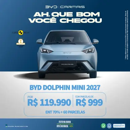 BYD DOLPHIN MINI 38 KW ELÉTRICO GS