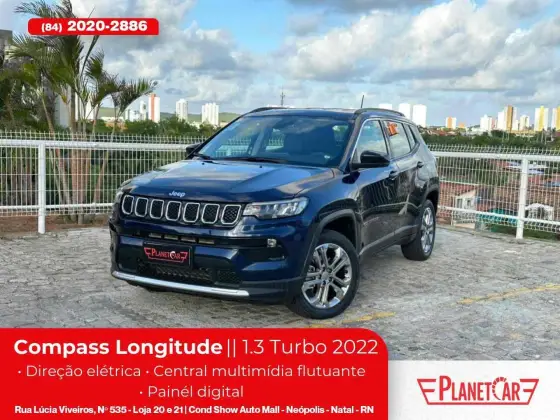 JEEP COMPASS 1.3 T270 TURBO FLEX LONGITUDE AT6