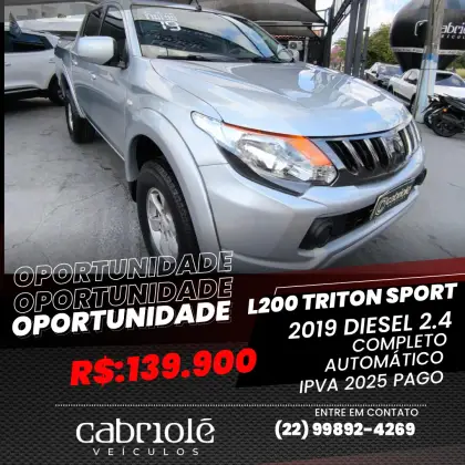 MITSUBISHI L200 TRITON 2.4 16V TURBO DIESEL SPORT GLS CD 4P 4X4 AUTOMÁTICO