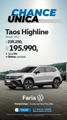 VOLKSWAGEN TAOS 1.4 250 TSI TOTAL FLEX HIGHLINE AUTOMÁTICO