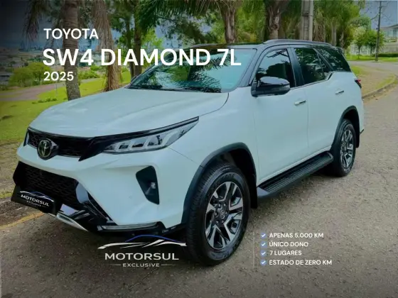 TOYOTA HILUX SW4 2.8 D-4D TURBO DIESEL DIAMOND 7L 4X4 AUTOMÁTICO