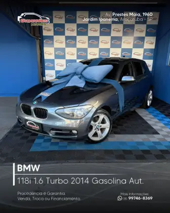 BMW 118i 1.6 16V TURBO GASOLINA 4P AUTOMÁTICO