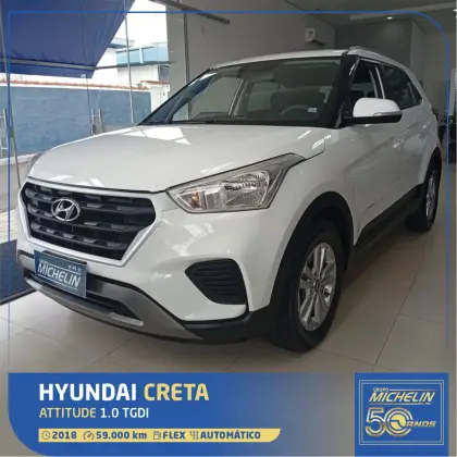 HYUNDAI CRETA 1.6 16V FLEX ATTITUDE AUTOMÁTICO HYUNDAI CRETA 1.6 16V FLEX ATTITUDE AUTOMÁTICO