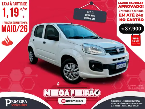 FIAT UNO 1.0 FIREFLY FLEX ATTRACTIVE 4P MANUAL