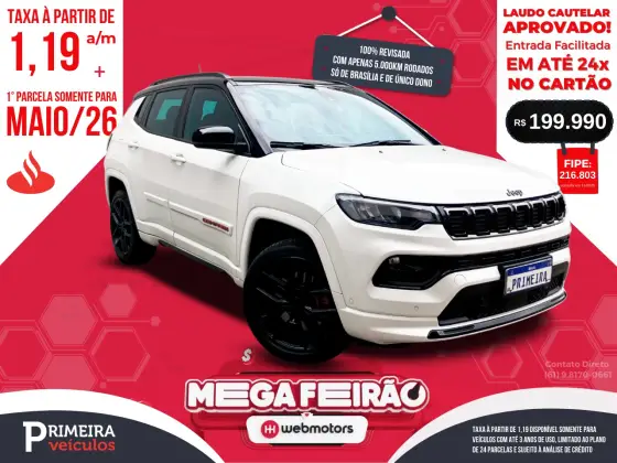 JEEP COMPASS 2.0 HURRICANE 4 TURBO GASOLINA BLACKHAWK AT9