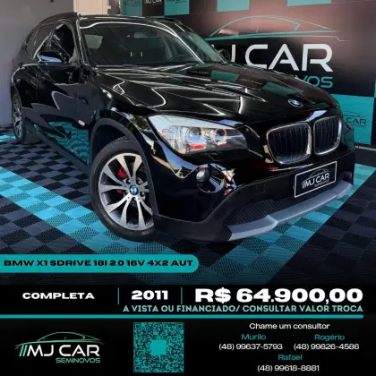 BMW X1 2.0 18I S-DRIVE 4X2 16V GASOLINA 4P AUTOMÁTICO