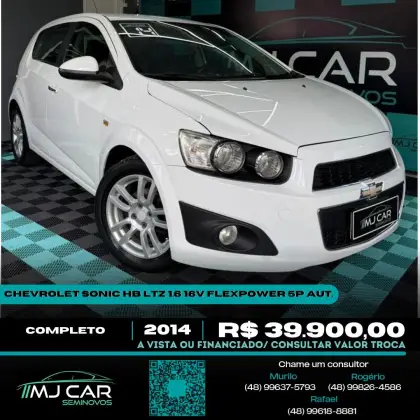 CHEVROLET SONIC 1.6 LTZ 16V FLEX 4P AUTOMÁTICO