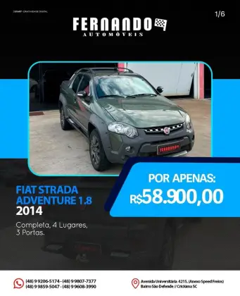 FIAT STRADA 1.8 MPI ADVENTURE CD 16V FLEX 3P MANUAL