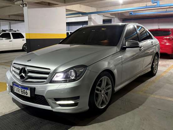MERCEDES-BENZ-C 180-1.6 CGI SPORT 16V TURBO GASOLINA 4P AUTOMÁTICO MERCEDES-BENZ-C 180-2013