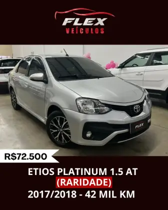 TOYOTA ETIOS 1.5 PLATINUM SEDAN 16V FLEX 4P AUTOMÁTICO