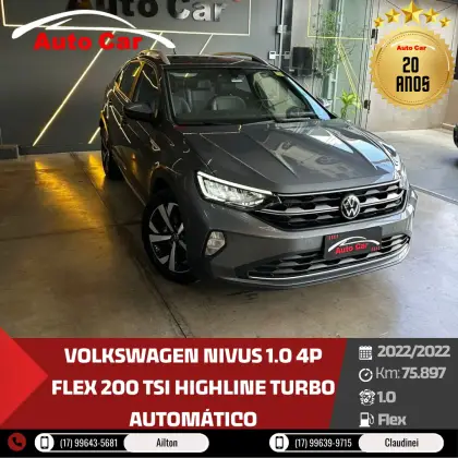 VOLKSWAGEN NIVUS 1.0 200 TSI TOTAL FLEX HIGHLINE AUTOMÁTICO